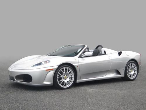 2008 ferrari f430 f1 spider/ silver over black/ great mileage/ sharp car