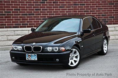 02 525i sport premium package xenon sunroof power heated seats cd player black
