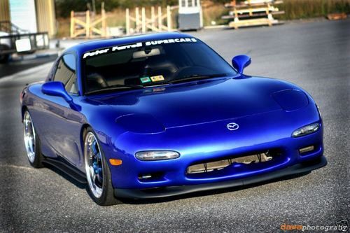 1993 madza rx-7 rx7, fd, 3rd gen, magazine car, candy kobalt blue