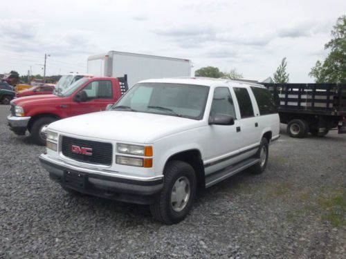 1995 gmc suburban 5.7l v8 4x4 leather fully loaded suv with no rust