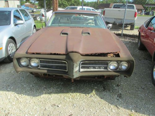 1969 pontiac gto rust dents rust scratches one family owned verry rusty