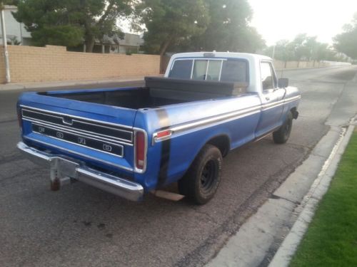 1977 ford f-100 ranger xlt 351 2bbl v8 automatic ford 9 rear end no reserve!