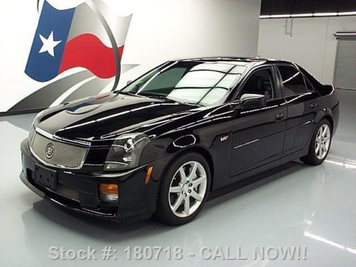 2004 cadillac cts-v 6-speed htd leather sunroof nav 34k texas direct auto
