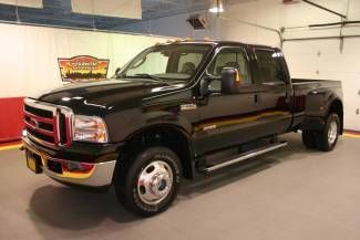2007 f350 lariat crew cab dually black sunroof diesel heated leather 8ft bed