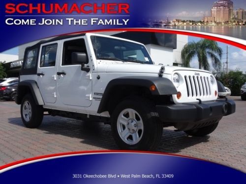 2013 jeep wrangler unlimited 4x4 warrant 1 owner we finance export available