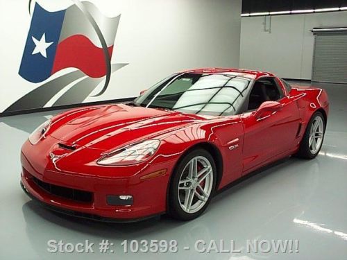 2007 chevy corvette z06 6-spd htd leather hud 19k miles texas direct auto