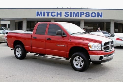 2007 dodge ram 1500 slt 4x4 crew cab truck!  red/clean