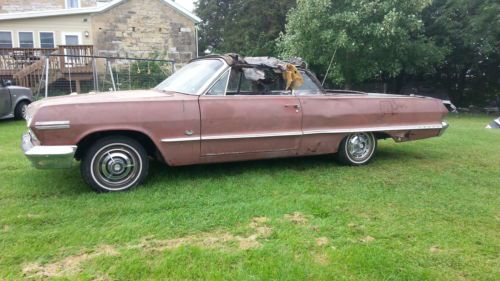 Find used 1963 Chevy Impala convertible V8 manual SS ...