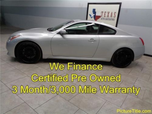 08 g37s coupe leather sunroof 6 speed manual certified warranty we finance texas
