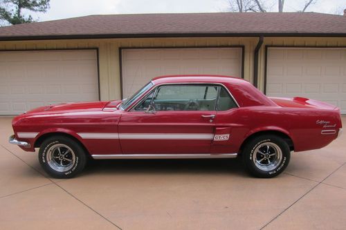 1968 mustang california special manual trans,a/c, candy apple red