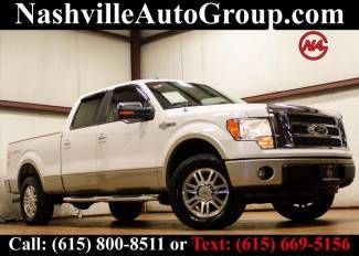 2010 white king ranch crew cab 4wd long bed 4x4 leather 4 door finance shipping