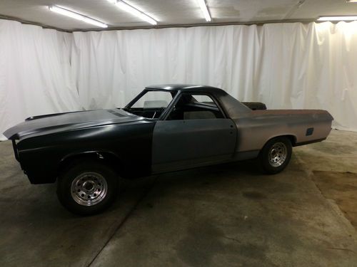 1972 el camino roller very solid nice car frame and body work already done
