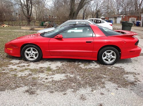 1995 pontiac firebird trans am coupe 2-door 5.7l v8 red only 15k miles!