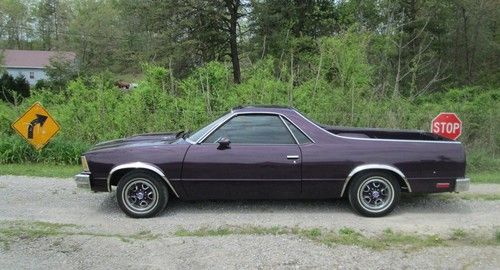 1978 chevy el camino shop truck cruiser hot rod cool purple &amp; black new 350 tach