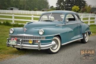 1947 blue club coupe! 323 straight 8, original paint &amp; interior, 99k orig miles