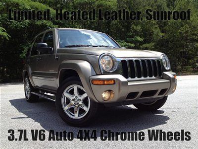 Limited heated leather sunroof chrome wheels 3.7l v6 auto 4x4 4wd 6 cd changer