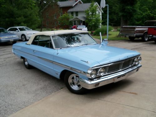 Absluetly stunning 1964 ford galaxie xl 500 convertible 390 v-8 buckets console