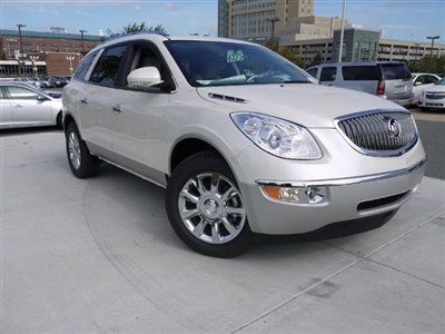 New 2012 buick enclave fwd leather group sunroof rear dvd alloys white diamond