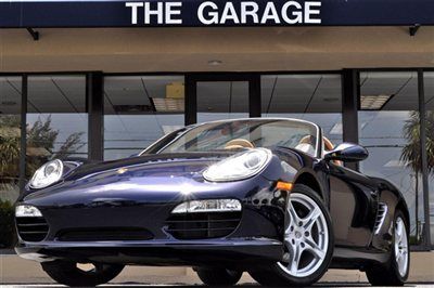 2009 porsche boxster 6-spd trans,midnight blue/blue top/sand beige/only10k mint!