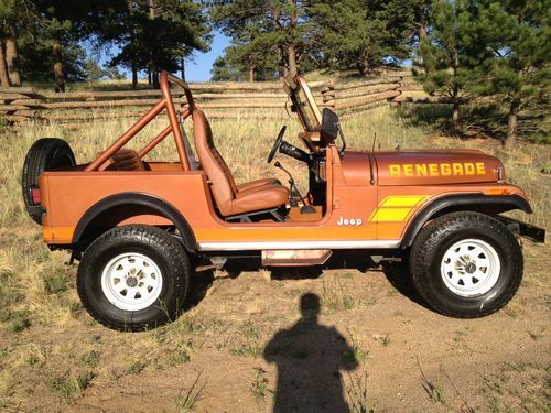 1983 jeep cj7 renegade original 62k 6cyl 4spd copper rust free