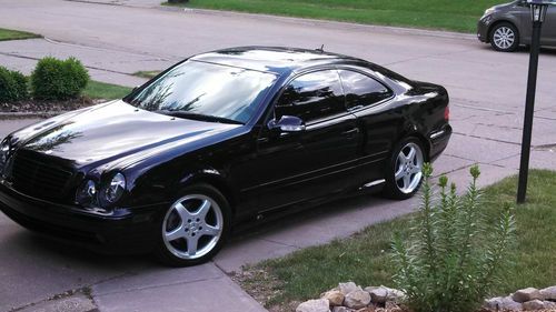 2002 mercedes benz clk430 coupe w208 black on black limo tint