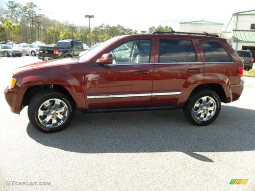 2008 red rock crystal pearl jeep grand cherokee limited