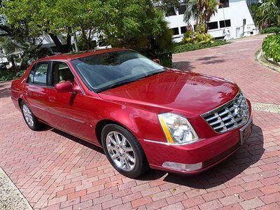 Florida stunning 06 crimson red cadillac deville dts performance package sunroof