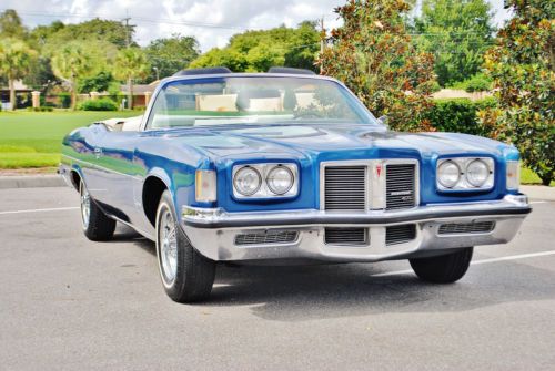 Absolutley mint just 30,807 miles 1972 pontiac catalina convertible cold a/c wow