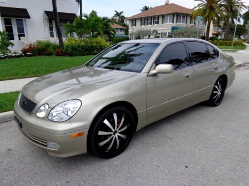 Florida 00 gs300 platinum series clean carfax  20&#034; mkw wheels pioneer no reserve