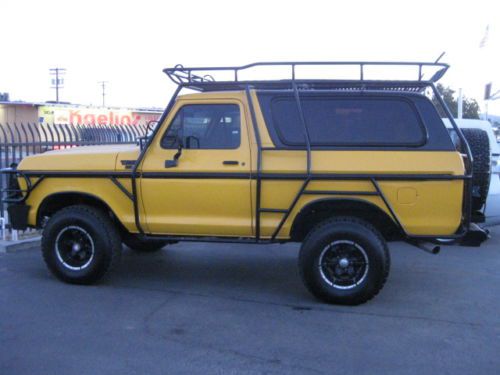 1979 ford bronco chase truck v8 atuomatic 4x4 full exxo cage warn winch dvd