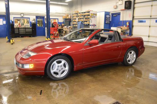 Excellent 1993 nissan 300zx convertible only 65k miles automatic red w/leather