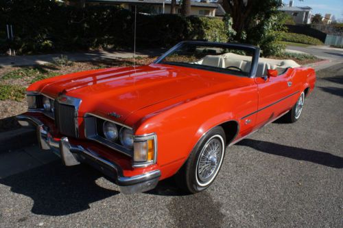 Original california 1973 cougar xr7 351 v8 convertible with 57k original miles!