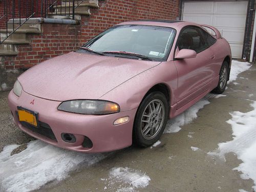 Pink!! 1999 mitsubishi eclipse gs hatchback 2-door 2.0l automatic only 90k miles