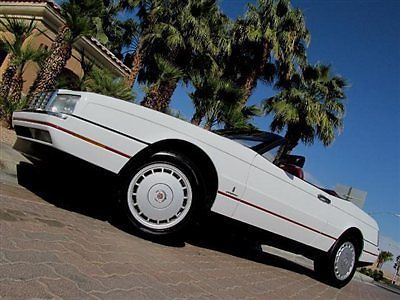 1992 cadillac allante roadster with only 39000 california miles no reserve!