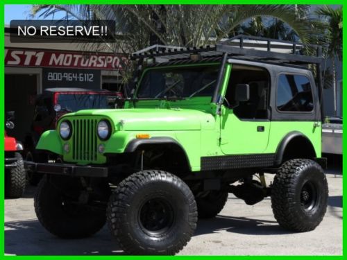 1984 jeep cj7 lifted auto 8 cyl monster must see noreserve oneofakind tonsofxtra