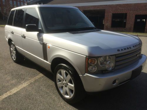 No reserve! 2004 land rover range rover hse loaded tv&#039;s dvd nav clean carfax!!!!