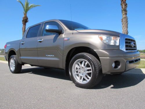 Toyota tundra crewmax limited 4wd -- leather - rear camera - loaded - nice truck