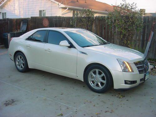 2008 cadillac cts diamond white *only 31,550 miles* rwd luxury pkg. pano sunroof