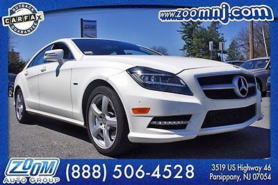 1 owner 12 mercedes cls450 4matic diamond white loaded! factory warranty