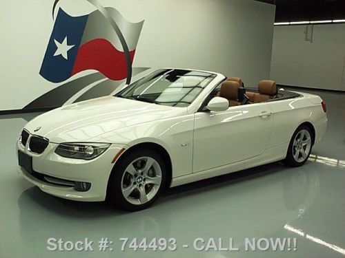 2012 bmw 335i hardtop convertible htd brown leather 30k texas direct auto