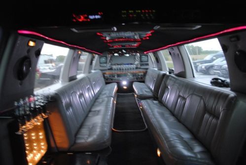 Limo limousine ford excursion white 2000 stretch long low price lincoln suv rare