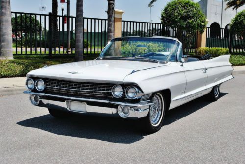 World class restored 1961 cadillac deville convertible wire wheels simply sweet