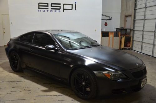 2007 bmw m6,paddle shifter,clean,matte black,no accidents,financing!!