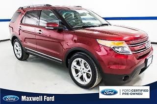 13 ford explorer limited, leather seats, clean carfax, certified preowned