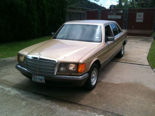 1984 mercedes 500sel euro edition. great running with new tires no reserve!!!