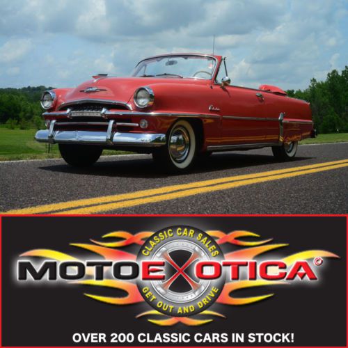 1954 plymouth belvedere convertible - beautiful restoration - actual mileage !!!