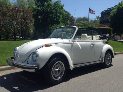 1979 convertible super beetle - triple white