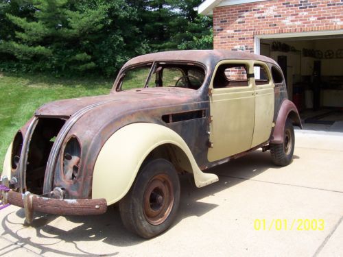 1935 chrysler airflow c3  four door sedan custom imperial.