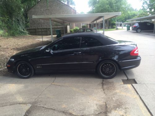 2004 mercedes-benz clk-class black convertible designo edition