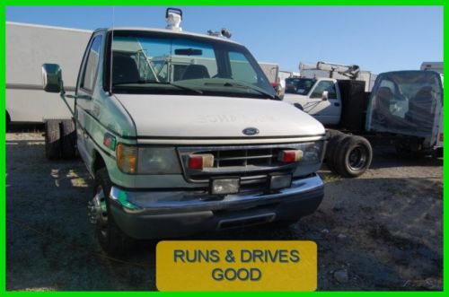 1999 e450  used turbo 7.3l v8  automatic powerstroke diesel chassis box flatbed